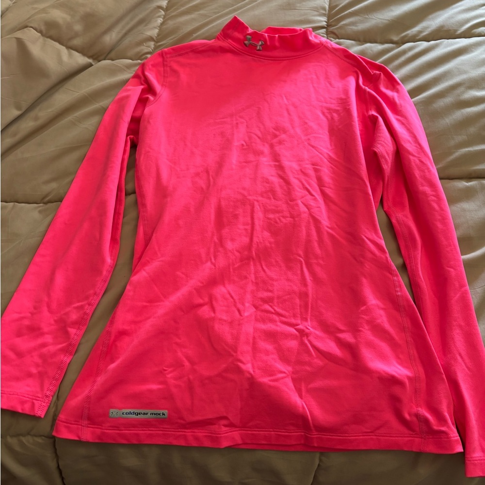 Under Armour Women's Bright Pink Long Sleeve Top